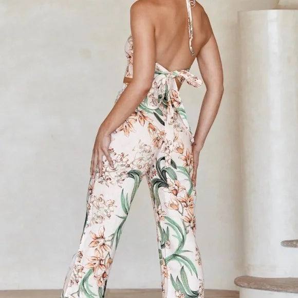 Hamptons Pant | Peach Floral