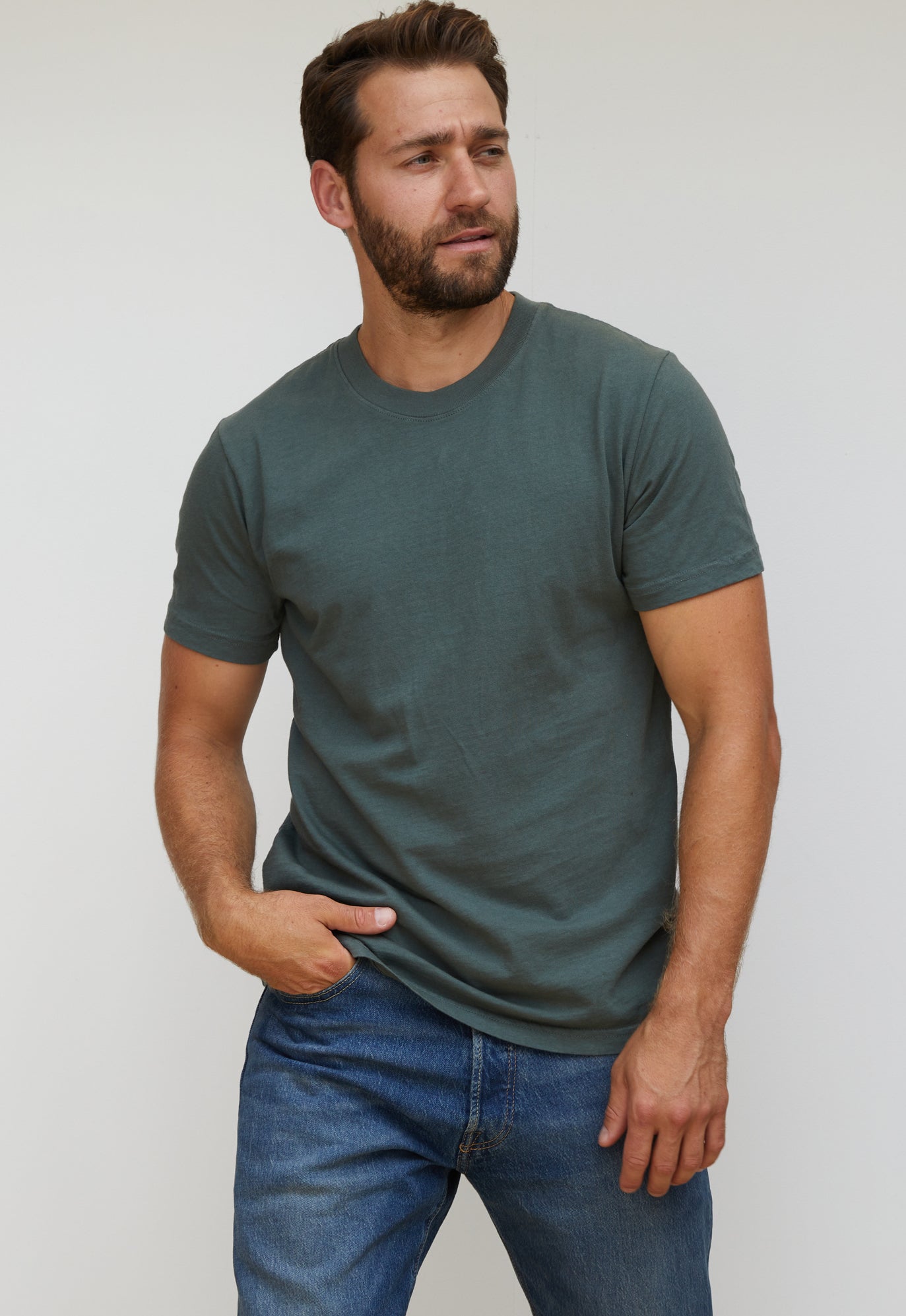 T167 - Mick - Men's Cotton Crew Neck S/s Tee