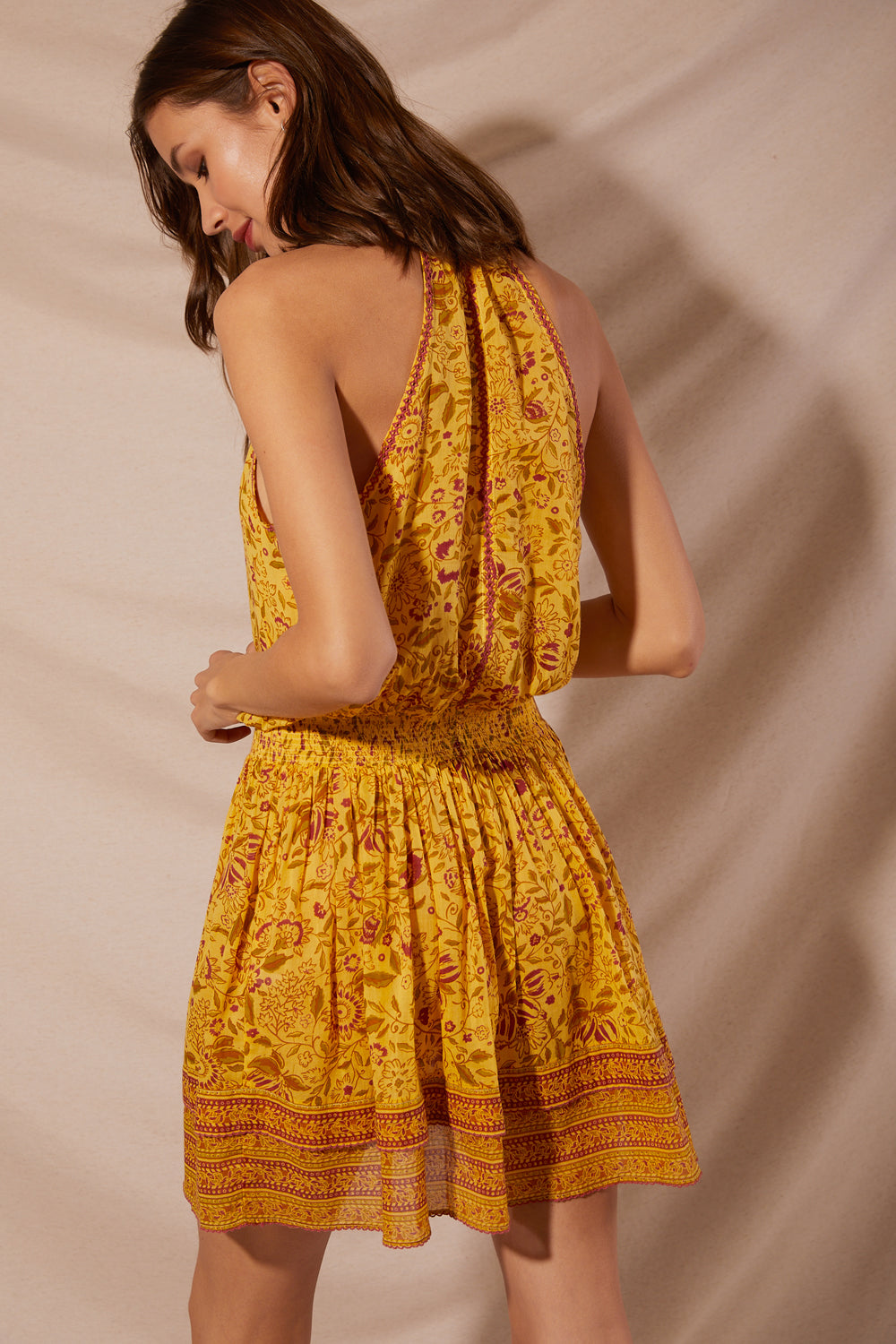 Mini Dress Carine Yellow Toulon