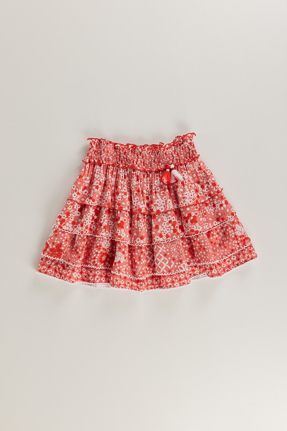 Poupette St Barth - Kids Mini Skirt Ariel Pink Antibes