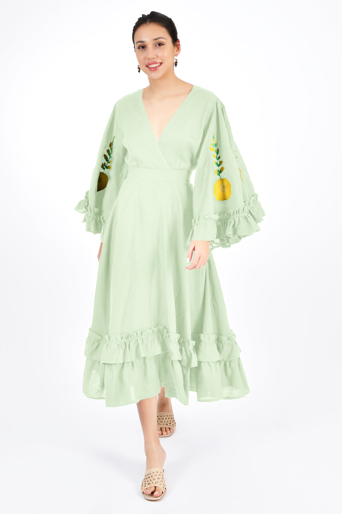 Zera | Mint (Colorful Embroidery)