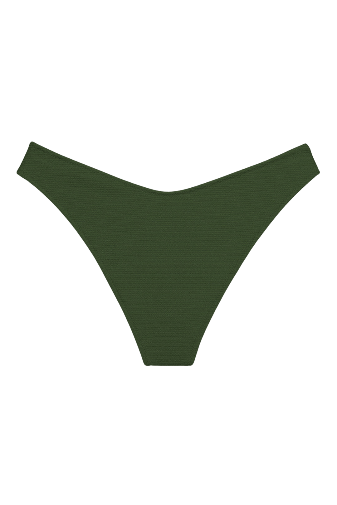 Olive Micro Scrunch Lulu (Zig-Zag Stitch) Bikini Bottom