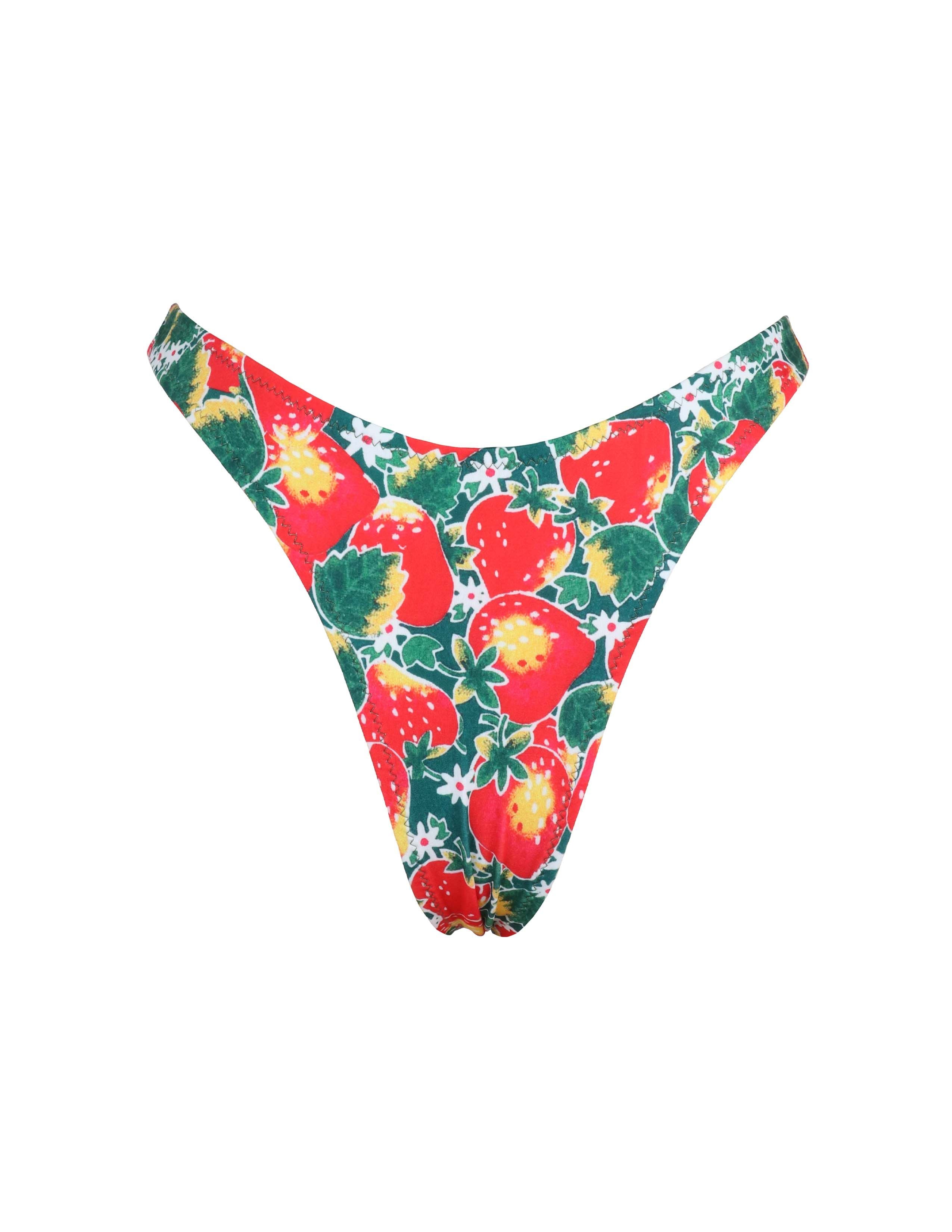 Strawberry Fields High Cut Thong Bottoms