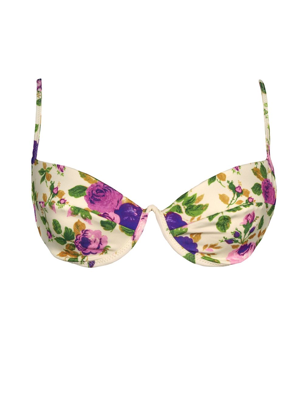 Purple Flowers Classic Underwire Top