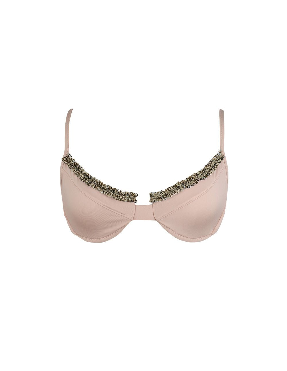 Zaragoza Ruffled Up Underwire Top