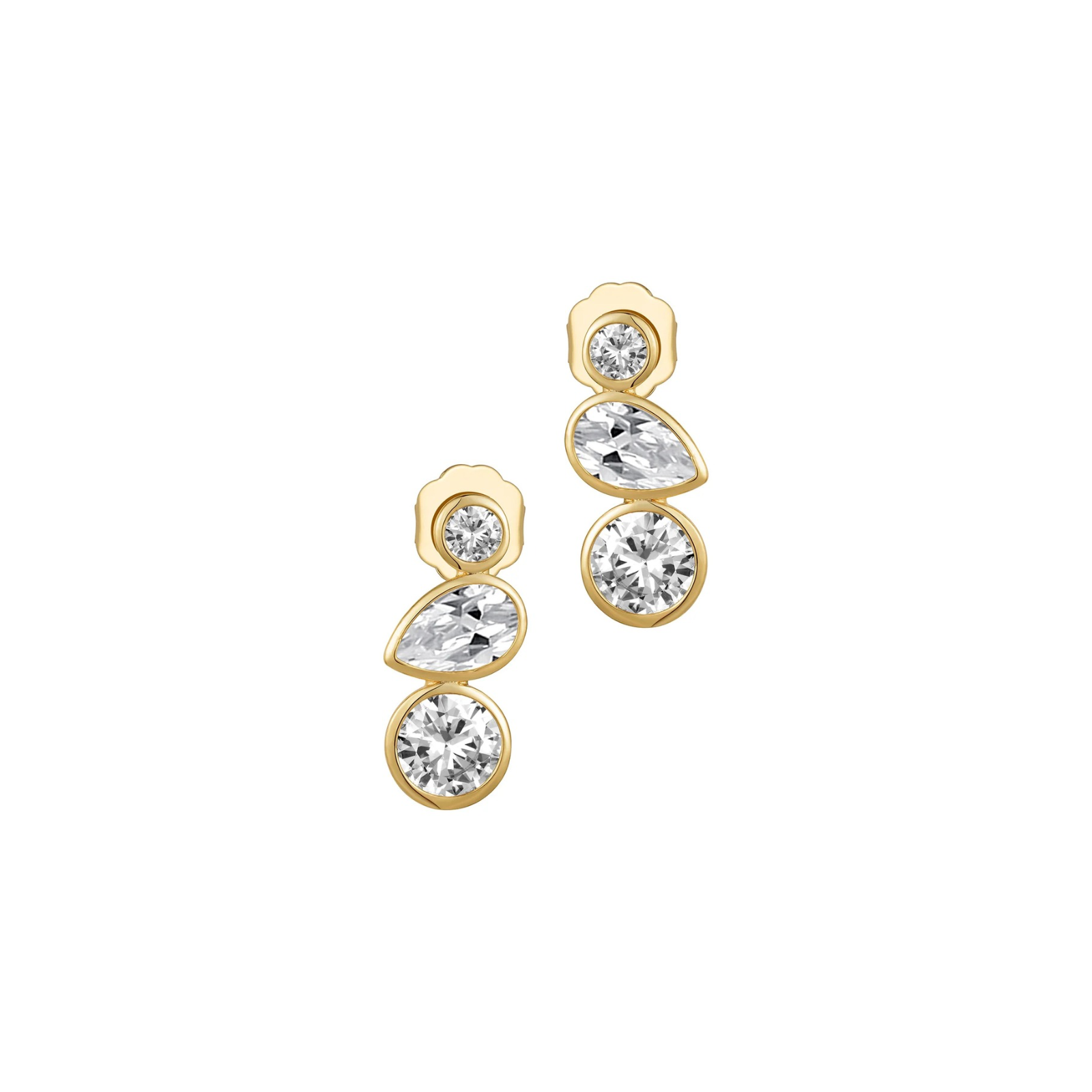 Triple CZ Earrings