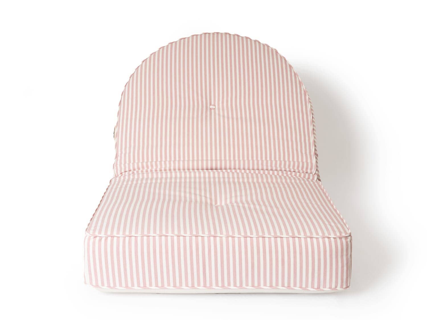 Studio image of pink reclining pillow lounger