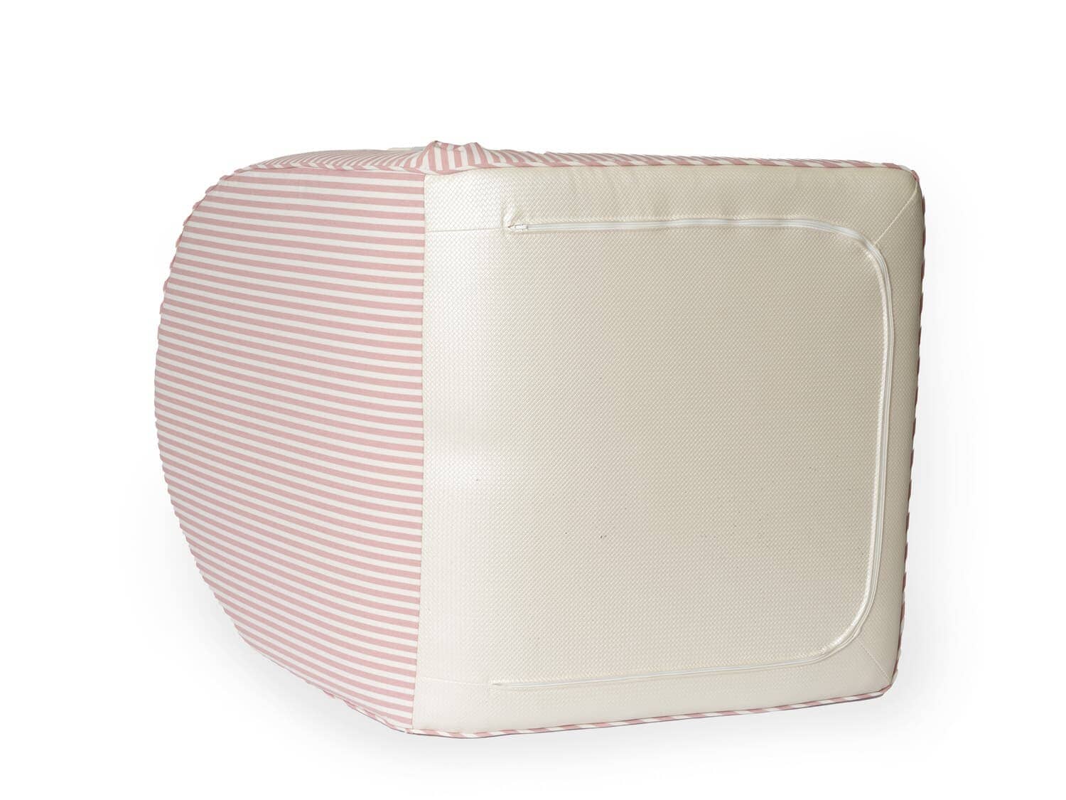 Studio image of pink reclining pillow lounger