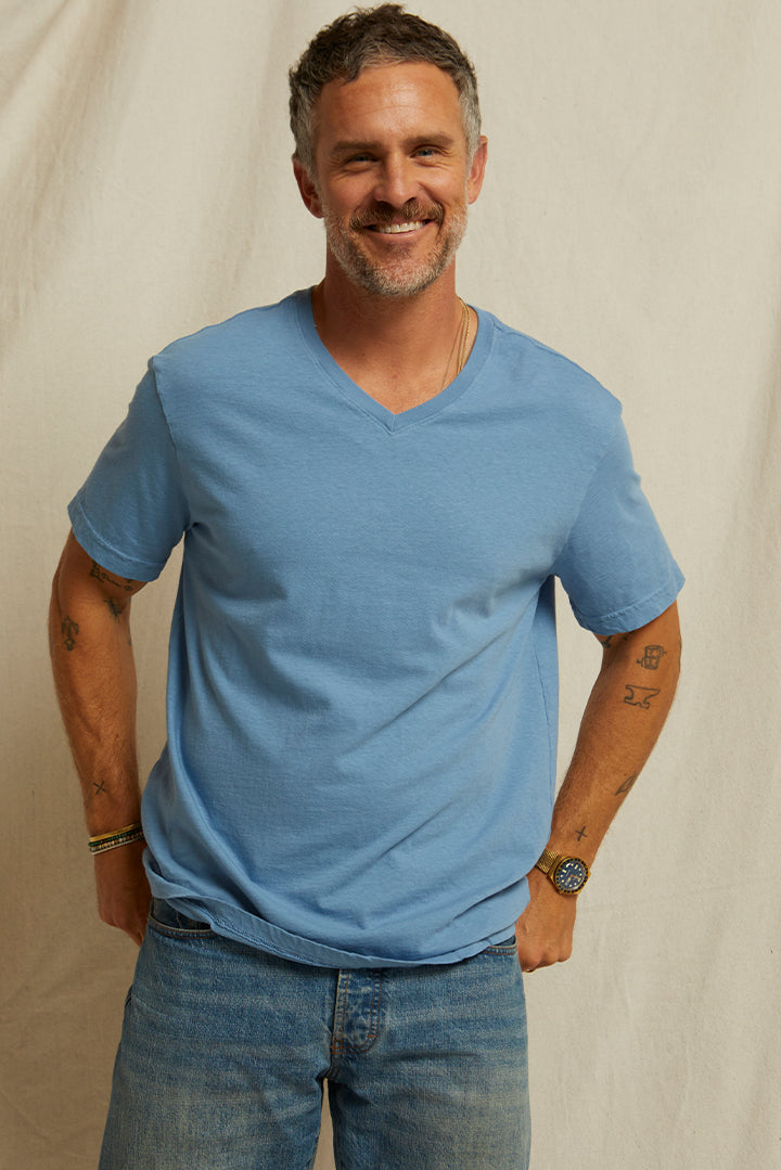 T150 - Ringo - Men's Cotton V Neck Short Sleeve Tee