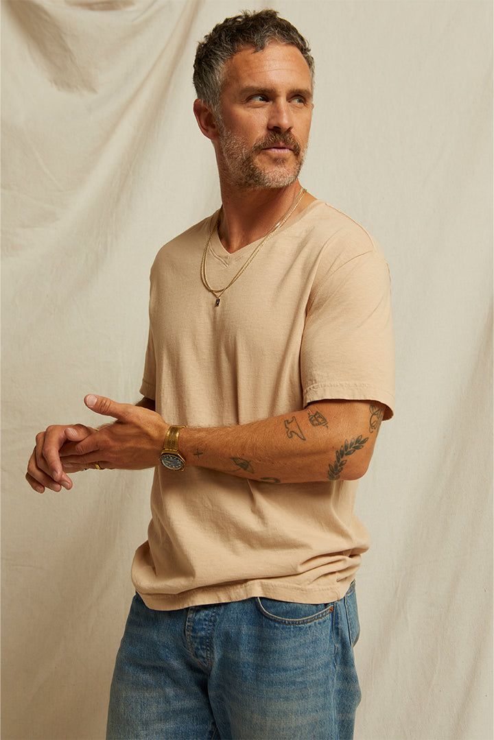 T150 - Ringo - Men's Cotton V Neck Short Sleeve Tee