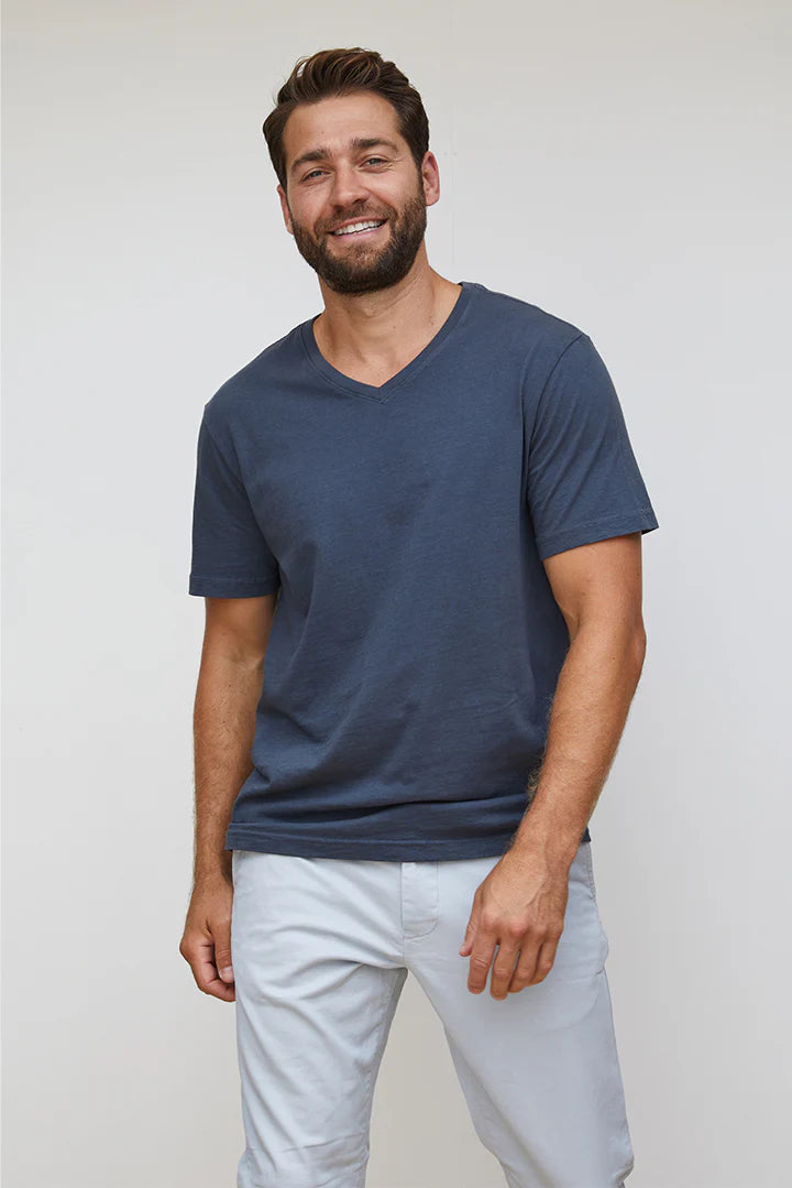 T150 - Ringo - Men's Cotton V Neck Short Sleeve Tee
