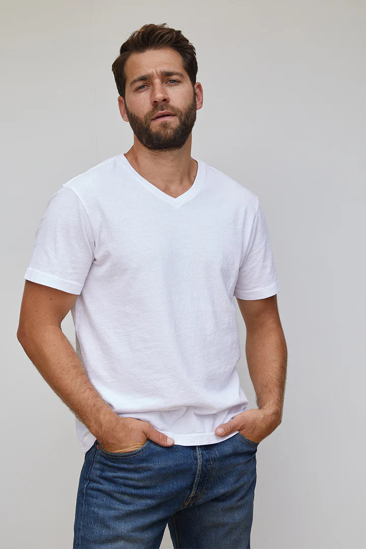 T150 - Ringo - Men's Cotton V Neck Short Sleeve Tee