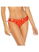 Red Bloom -  Tie Sides (Cheeky) Bottom