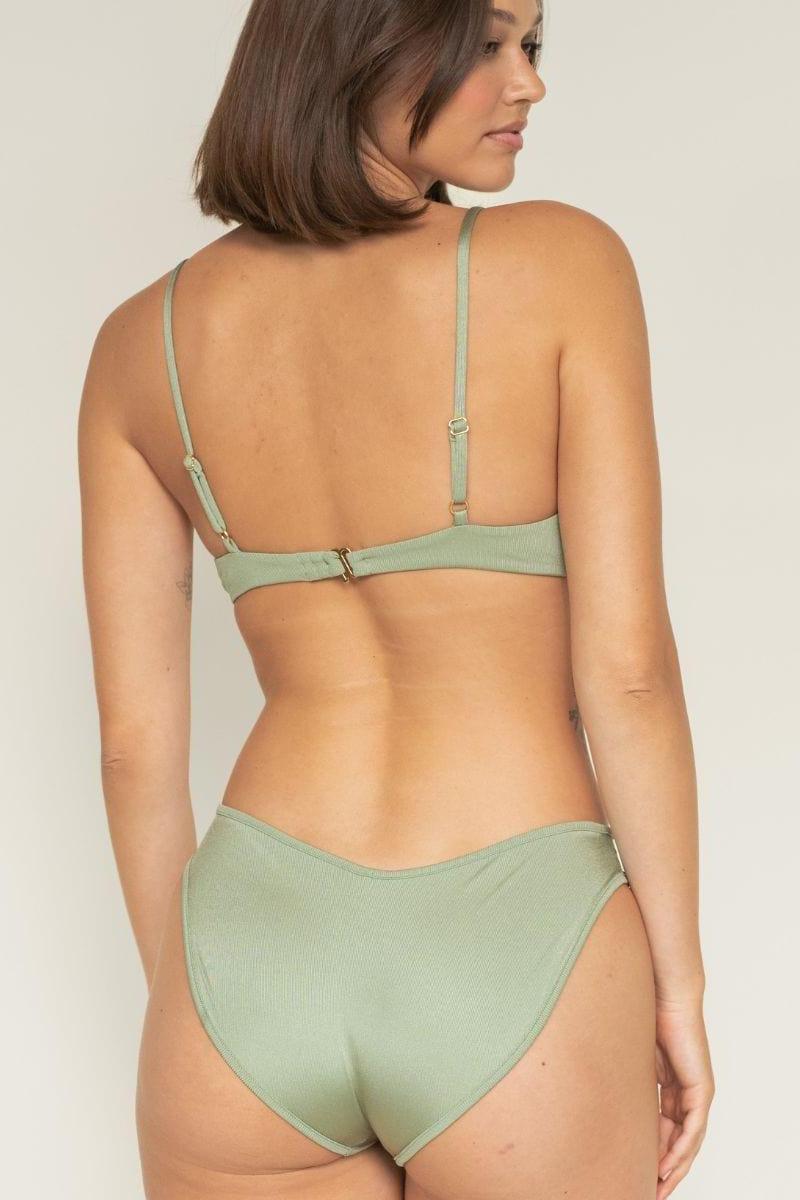 Sage Green Rib Added Coverage Lulu Bikini Bottom