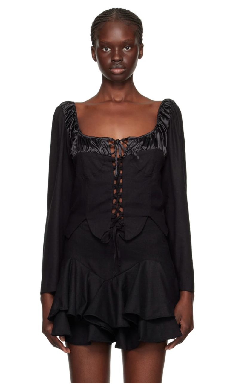 Salvia Corset Blouse