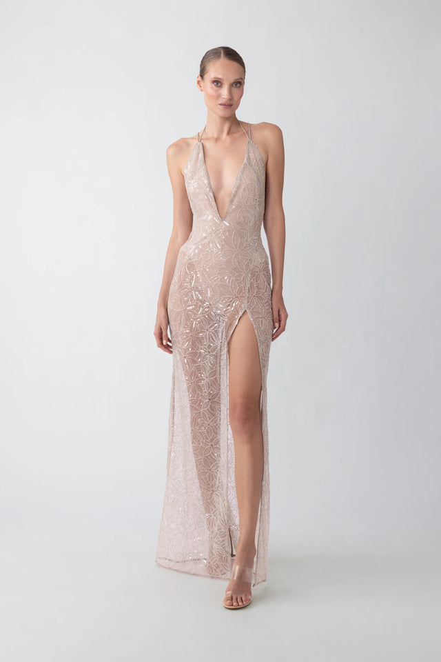Braxton Dress - Nude