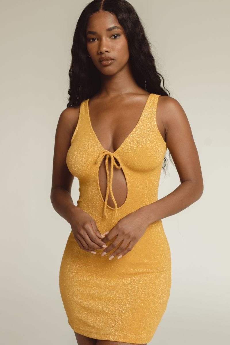 Sun Sparkle Juliet Mini Dress
