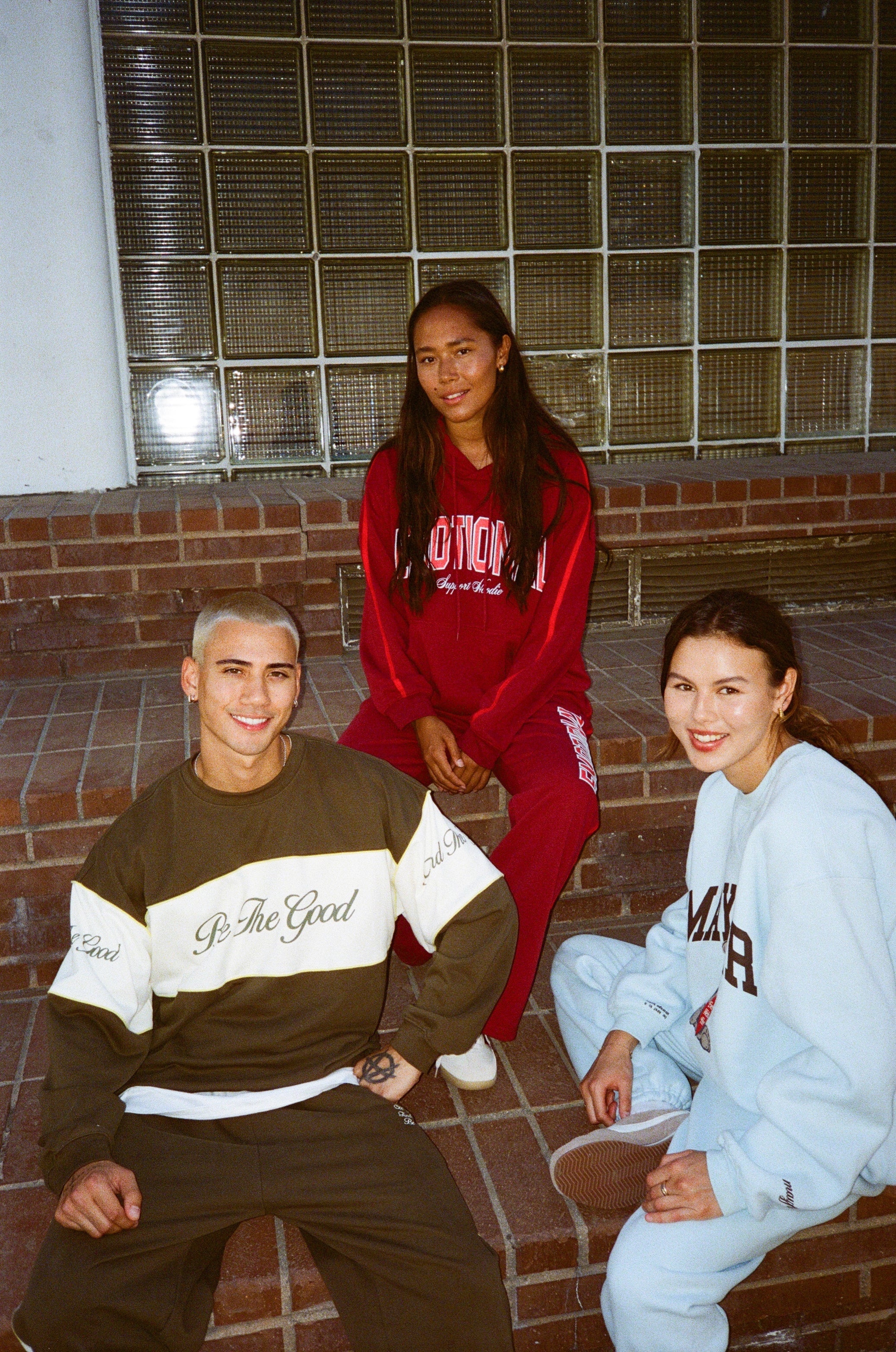 Everyone's Welcome Here Sky Blue Sweatpants