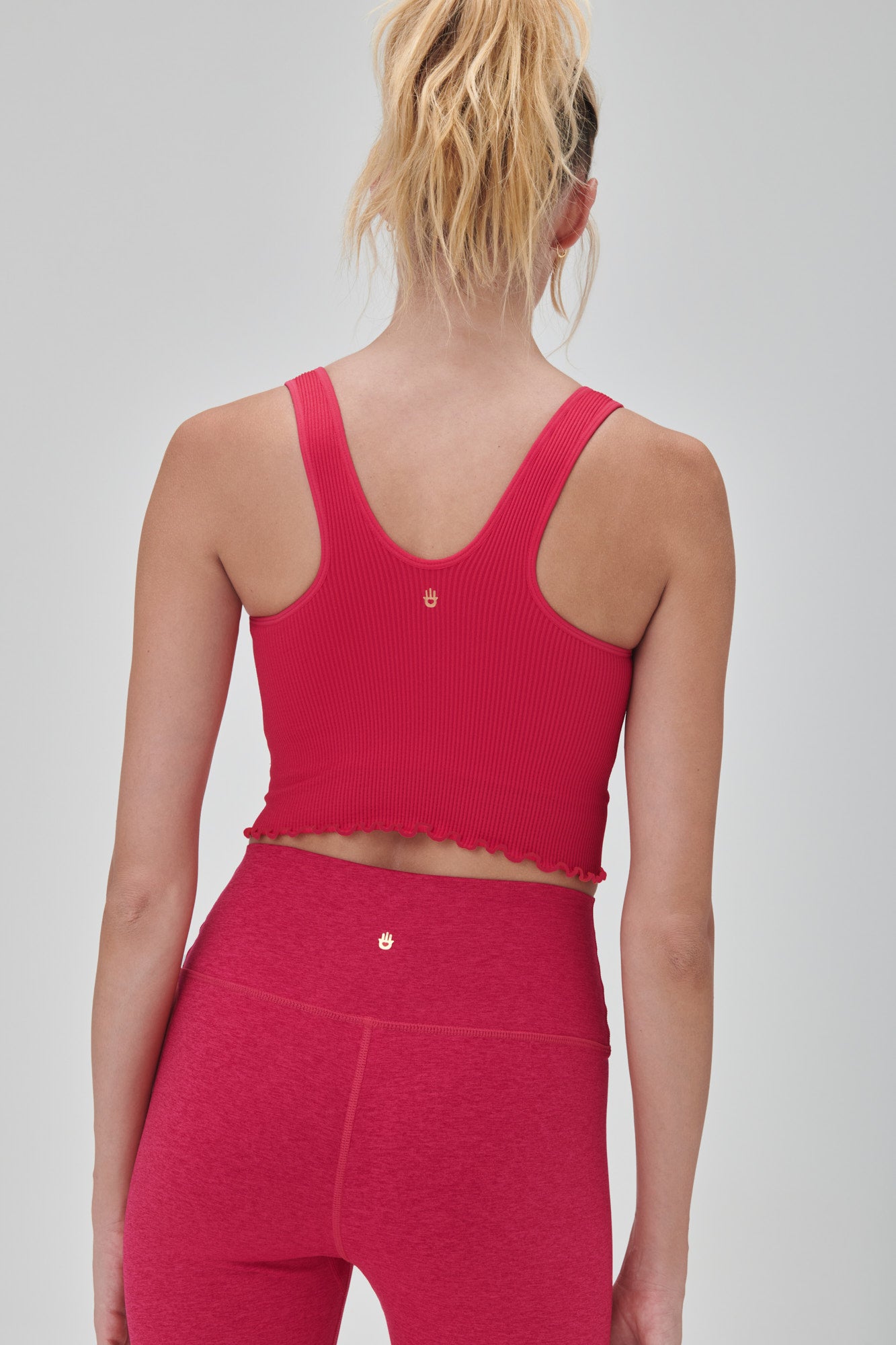 AMOR CROP TANK HIBISCUS