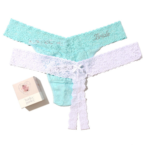 2pack Plus Size Naughty Nice Thongs