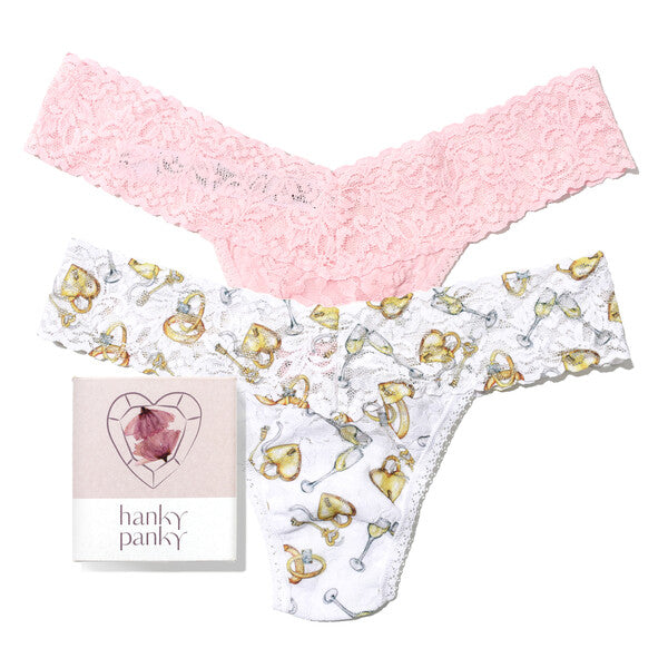 2pack Bridal Low Rise Thongs
