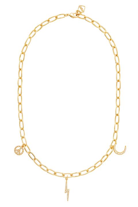 Peace and Twinkle Necklace - Gold