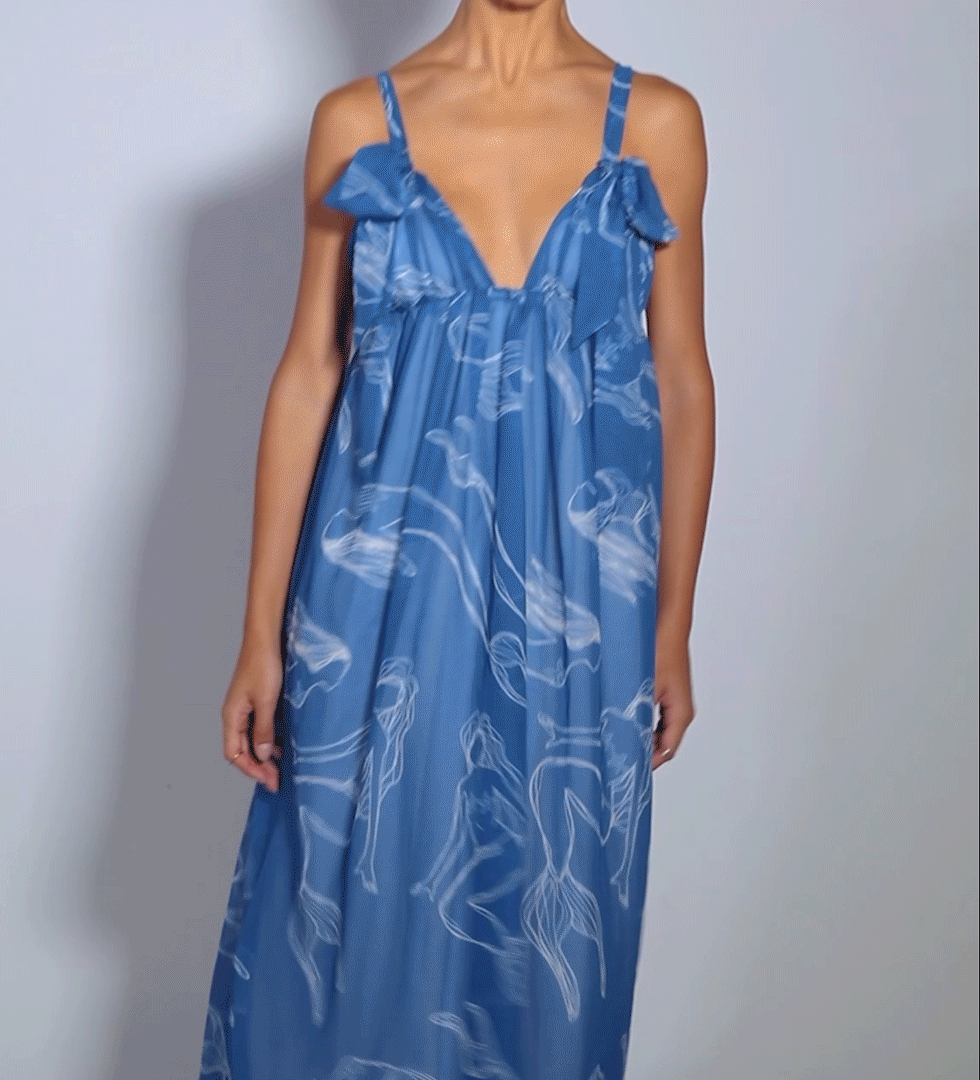 The Blue Sea Nudo Dress - ANCORA